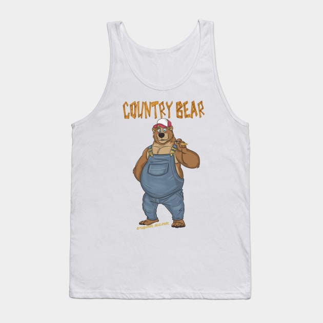 Country  bear Tank Top by Sugar bear 